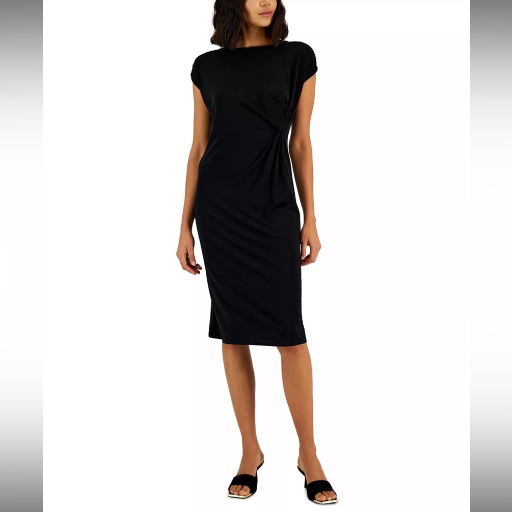 Alfani Side Twist Midi Dress